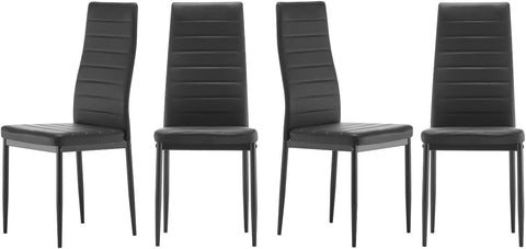 Faux Leather Modern Dining Room Chairs (Set of 4)