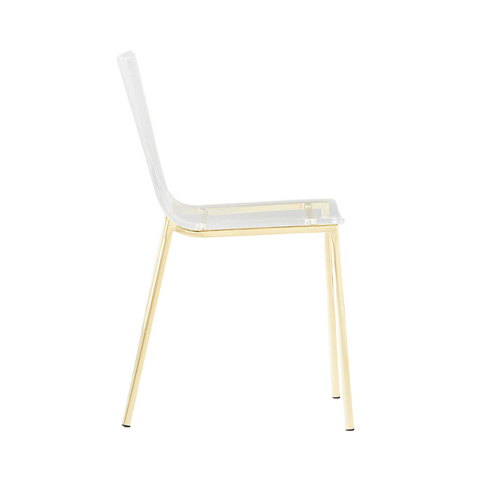 Acrylic Side Chair in Clear (Set of 2)