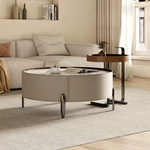 Saddle Leather Coffee Table