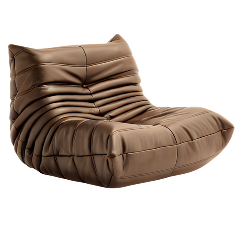 Upgraded Versiin-Microfiber Leather Bean Bag Sofa