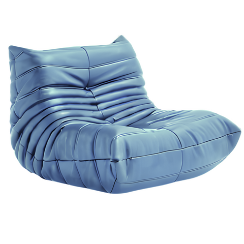 Upgraded Versiin-Microfiber Leather Bean Bag Sofa