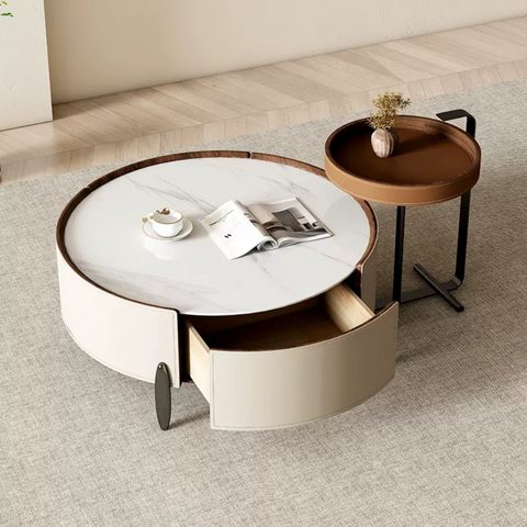 Saddle Leather Coffee Table