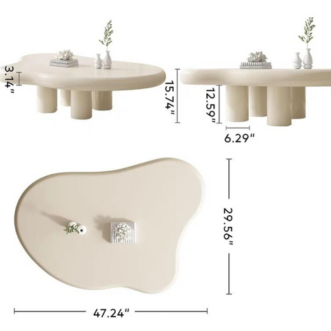 Cream White Cloud Coffee Table