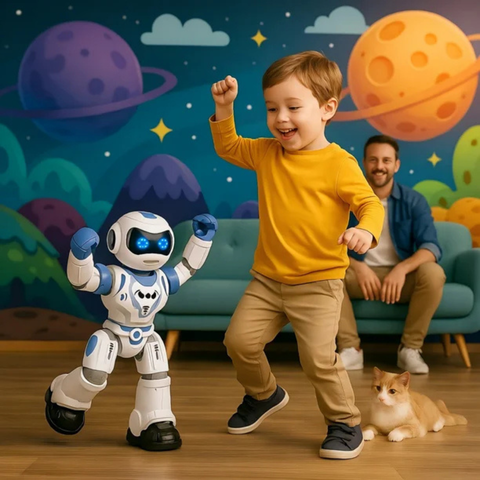 Smart Fighter Robot – Gesture & Remote-Controlled Interactive Toy for Kids Ages 5+