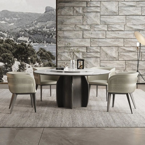 Semi-Circular Nordic Luxury Accent Chair