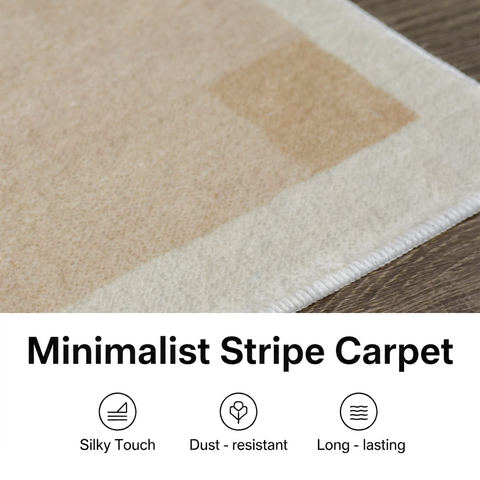 Area Rug Living Room Rugs - Washable Neutral Modern Abstract Soft Thin Large Rug Indoor Floor No Slip Rug Carpet for Bedroom