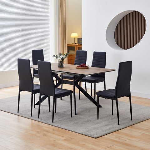 Faux Leather Modern Dining Room Chairs (Set of 4)