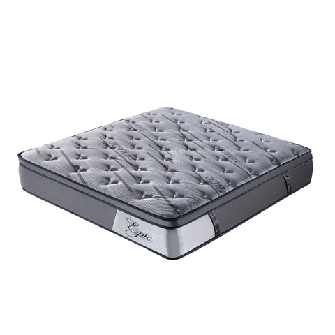 LivinVeluris Epic Bamboo 14-Inch Mattress: CertiPUR-US Certified, Coil Spring Support