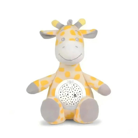 3-in-1 Giraffe Plush Soother with Star Projector, Lullabies & White Noise for Newborns 0M+