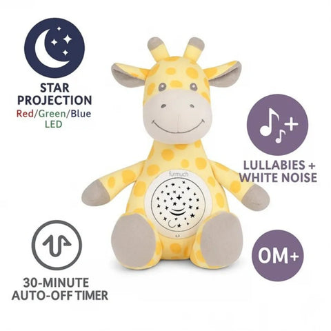 3-in-1 Giraffe Plush Soother with Star Projector, Lullabies & White Noise for Newborns 0M+