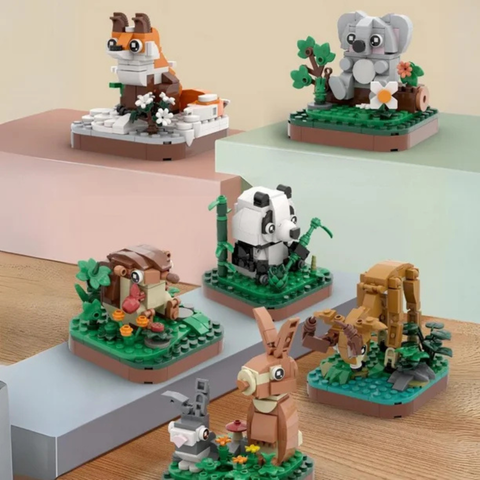 Wonderful Animals Series Mini Block Set – STEM Educational Building Toys for Kids Ages 6+