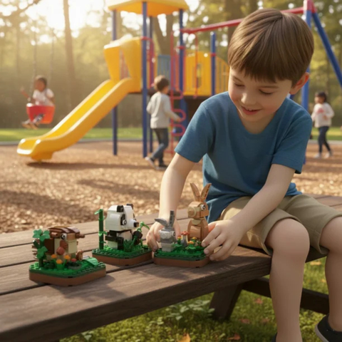 Wonderful Animals Series Mini Block Set – STEM Educational Building Toys for Kids Ages 6+