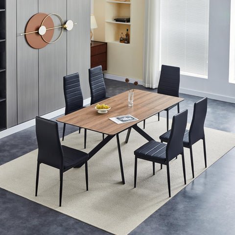 Faux Leather Modern Dining Room Chairs (Set of 4)