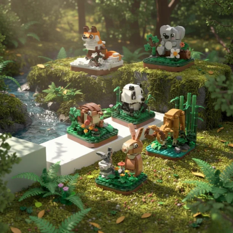 Wonderful Animals Series Mini Block Set – STEM Educational Building Toys for Kids Ages 6+