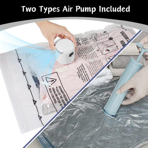 Electric Vaccum Bags- Space Saver Compression Bags for Clothes, Bedding & Travel