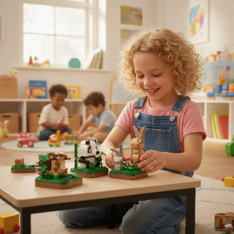 Wonderful Animals Series Mini Block Set – STEM Educational Building Toys for Kids Ages 6+