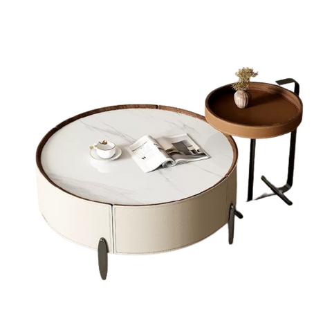 Saddle Leather Coffee Table