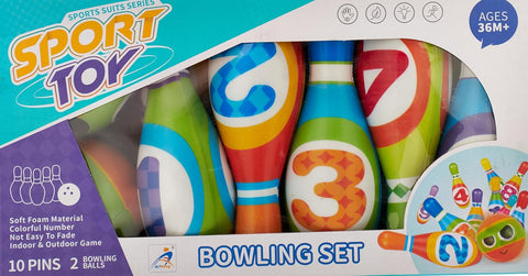 Kids Bowling Set for Toddlers Ages 2-5 – Soft Foam Pins & Lightweight Balls with Numbers – Indoor/Outdoor Developmental Toy for Boys & Girls – Fun Easter Gift