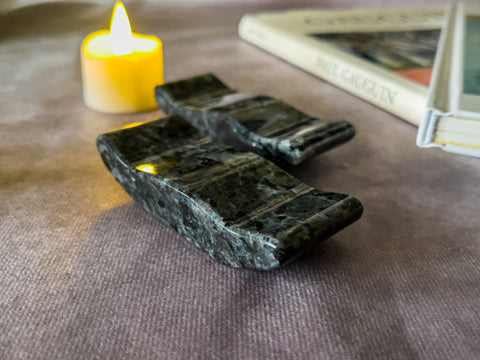 Blue Pearl Marble Chopstick Holder