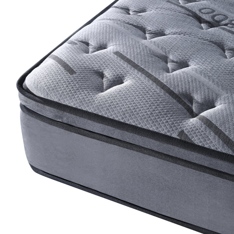 LivinVeluris Epic Bamboo 14-Inch Mattress: CertiPUR-US Certified, Coil Spring Support