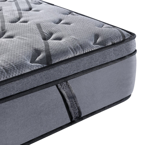 LivinVeluris Epic Bamboo 14-Inch Mattress: CertiPUR-US Certified, Coil Spring Support