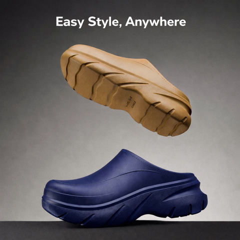 Men’s Plush-Lined EVA Winter Slides – Indoor & Outdoor Comfort, Beige