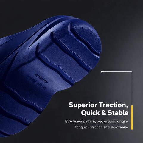 Men’s Plush-Lined EVA Winter Slides – Indoor & Outdoor Comfort, Navy Blue