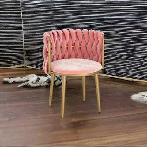 Modern Accent Chair With Velvet Upholstery