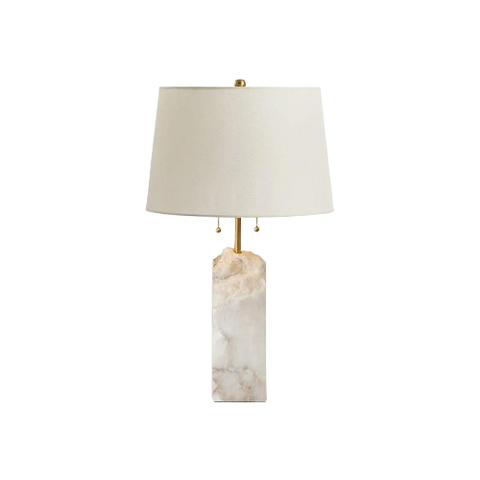 Raw Marble Table Lamp