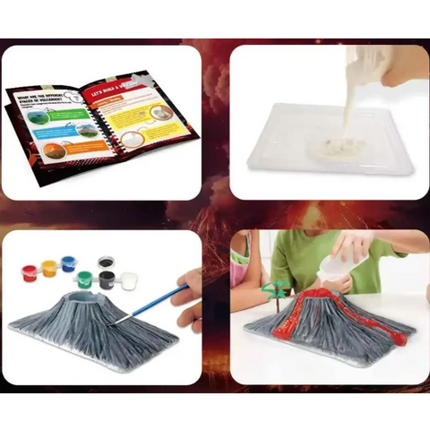 Volcano Science Kit for Kids – Eruption Experiment Set for age 8+, STEAM Educational Toys for Boys & Girls – Fun Geology Learning Project for Classroom or Home