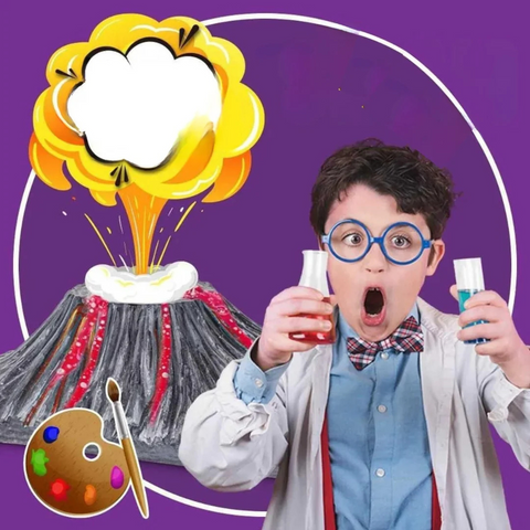 Volcano Science Kit for Kids – Eruption Experiment Set for age 8+, STEAM Educational Toys for Boys & Girls – Fun Geology Learning Project for Classroom or Home