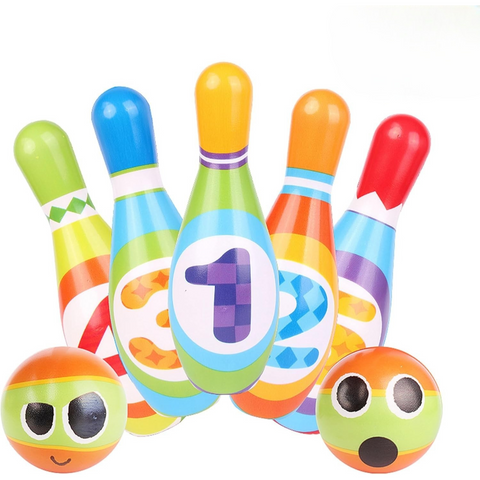 Kids Bowling Set for Toddlers Ages 2-5 – Soft Foam Pins & Lightweight Balls with Numbers – Indoor/Outdoor Developmental Toy for Boys & Girls – Fun Easter Gift