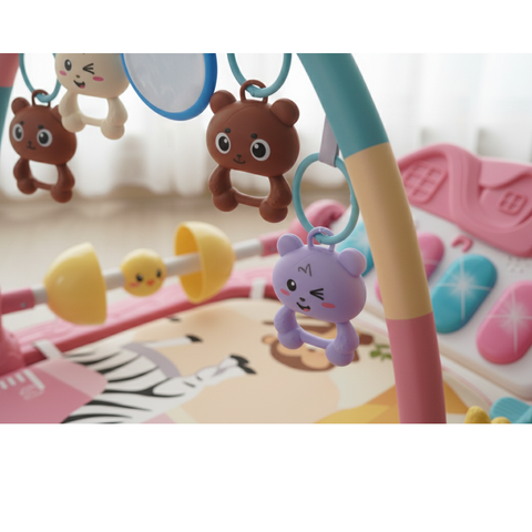 Baby Deluxe 2-in-1 Piano Play Gym & Activity Mat for Tummy Time, Newborns & Infants