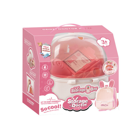 Doctor Play Set for Kids 3-7, 16-Piece Pretend Play Toy with Medical Tools, Ideal Birthday Gift for Toddlers & Preschool Boys & Girls (Pink)