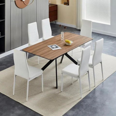 Faux Leather Modern Dining Room Chairs (Set of 4)