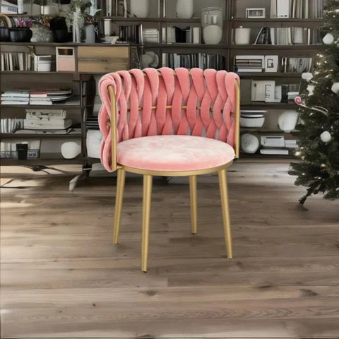Modern Accent Chair With Velvet Upholstery