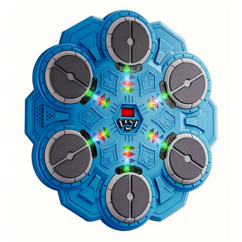 Wall-Mounted Music Boxing Machine with Bluetooth and LED Lights for Kids and Family Indoor Play