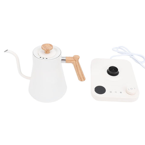 Electric Gooseneck Kettle with Precise Temperature Control, Timer & LCD Display – Stainless Steel Hot Water Kettle