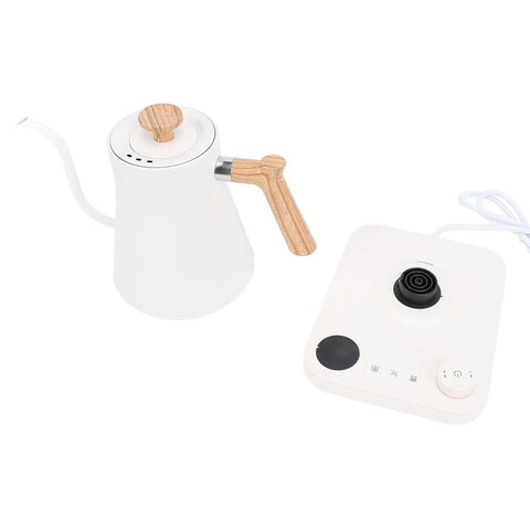 Electric Gooseneck Kettle with Precise Temperature Control, Timer & LCD Display – Stainless Steel Hot Water Kettle