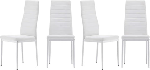 Faux Leather Modern Dining Room Chairs (Set of 4)