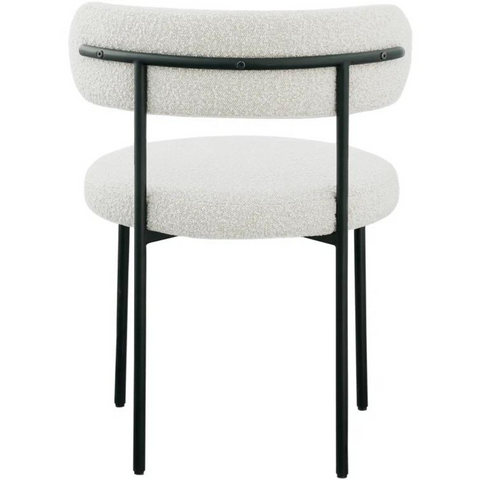Cream Boucle Upholstered Side Chair (Set of 2)