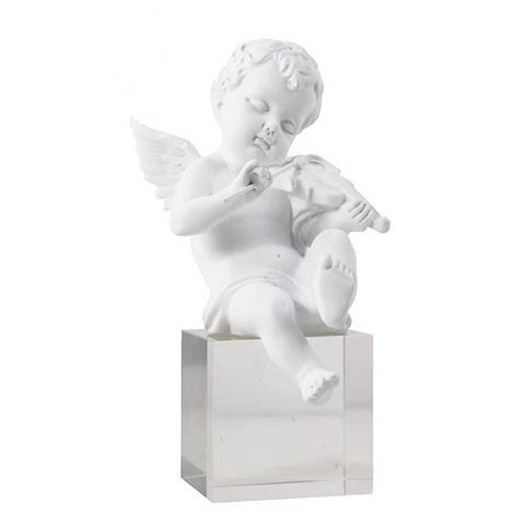 Musician Cherub Sculpture